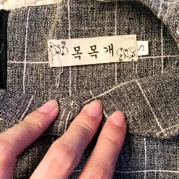 Grey Short Sleeve Blouse - Picture 2 of 2